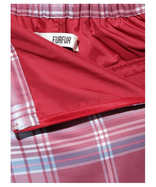 ⚠️ぶー⚠️ファーファー プリーツチェックパンツ ガウチョパンツ