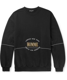 BALENCIAGA | Balenciaga Oversized Embroidered Loopback Cotton-Jersey Sweatshirt(スウェット)