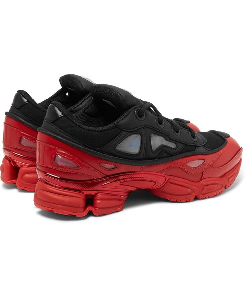 RAF SIMONS（ラフシモンズ）の「Raf Simons + adidas Ozweego III Leather and Mesh Sneakers（スニーカー・メンズ・Black・7/8/8.5/9/9.5/10/10.5/11/11.5/12）」の3枚目の写真