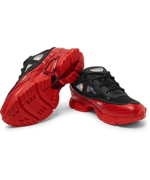RAF SIMONS（ラフシモンズ）の「Raf Simons + adidas Ozweego III Leather and Mesh Sneakers（スニーカー・メンズ・Black・7/8/8.5/9/9.5/10/10.5/11/11.5/12）」の4枚目の写真