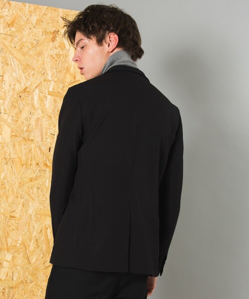 LIDNM（リドム）の「2WAYストレッチPEジャケット（テーラードジャケット・メンズ・ブラック・S, M, L）」の4枚目の写真