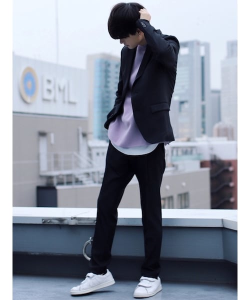 LIDNM（リドム）の「2WAYストレッチPEジャケット（テーラードジャケット・メンズ・ブラック・S, M, L）」の7枚目の写真