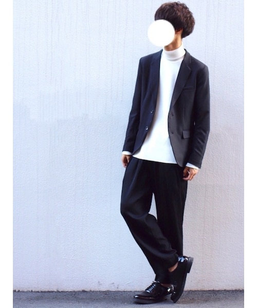 LIDNM（リドム）の「2WAYストレッチPEジャケット（テーラードジャケット・メンズ・ブラック・S, M, L）」の8枚目の写真