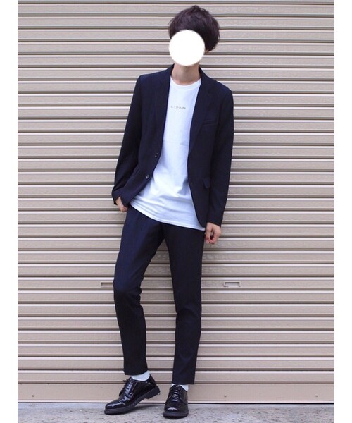 LIDNM（リドム）の「2WAYストレッチPEジャケット（テーラードジャケット・メンズ・ブラック・S, M, L）」の9枚目の写真