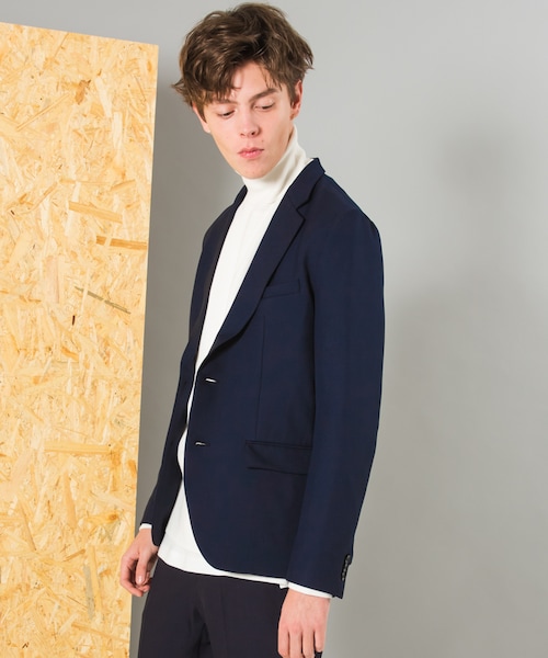 LIDNM（リドム）の「2WAYストレッチPEジャケット（テーラードジャケット・メンズ・ネイビー・S, M, L）」の4枚目の写真