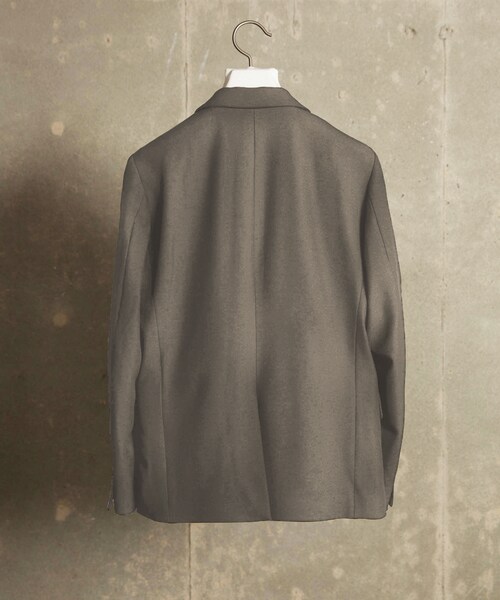 LIDNM（リドム）の「2WAYストレッチPEジャケット（テーラードジャケット・メンズ・グレージュ・S, M, L）」の3枚目の写真