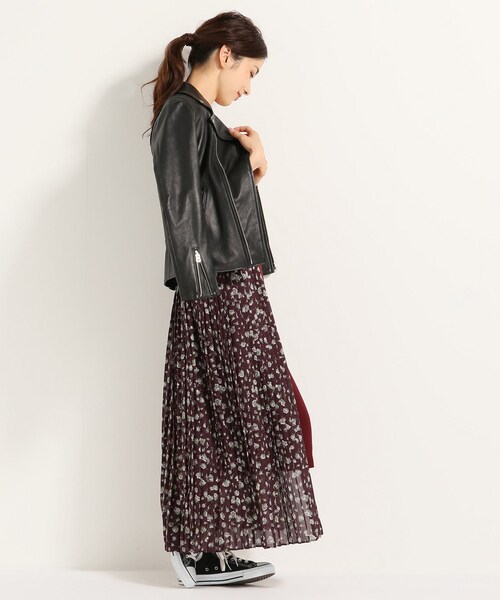 SLOBE IENA（スローブイエナ）の「CLANE ドロップフラワープリーツ  