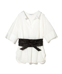 GRL | サッシュベルト付スキッパーシャツ(シャツ/ブラウス)