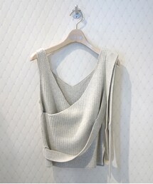 WALANCE | wa...lance sleeveless cache-coeur top(タンクトップ)