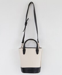 DHOLIC | 2WAYツーマテリアルバケットバッグ(トートバッグ)