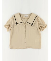 E hyphen world gallery BonBon - ドットシフォンハイネックブラウス E hyphen world gallery BonBon - E hyphen world gallery