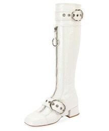 miu miu | Miu Miu Patent Leather Knee-High Boot(ブーツ)