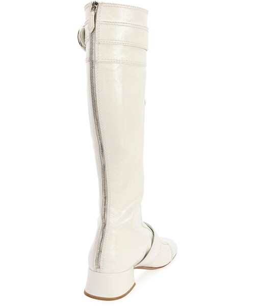 miu miu（ミュウミュウ）の「Miu Miu Patent Leather Knee-High Boot（ブーツ・レディース・White・6.5B / 36.5EU/8B / 38EU）」の3枚目の写真