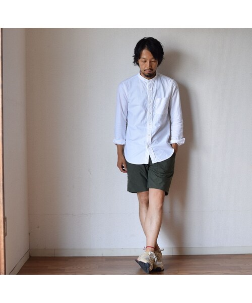 MANUAL ALPHABET（マニュアル アルファベット）の「【いよいよラスト1点です！】MANUAL ALPHABET マニュアルアルファベット プレミアムオックスバンドカラーシャツ ホワイト（シャツ/ブラウス・メンズ・その他）」の5枚目の写真