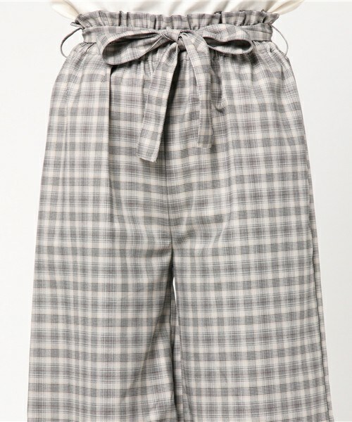 archives（アルシーヴ）の「グレンチェックウエストリラックスパンツ（その他パンツ・レディース・オフホワイト/チャコールグレー・MEDIUM）」の6枚目の写真