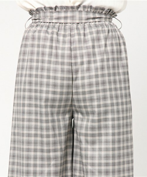 archives（アルシーヴ）の「グレンチェックウエストリラックスパンツ（その他パンツ・レディース・オフホワイト/チャコールグレー・MEDIUM）」の7枚目の写真