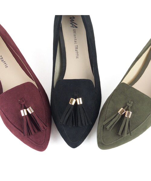 WA ORiental TRaffic（ダブルエーオリエンタルトラフィック）の「タッセルローファー（シューズ・レディース・ブラック/カーキ/レッド・33/34/35/36/37/38/39/40/41/42/43）」の9枚目の写真
