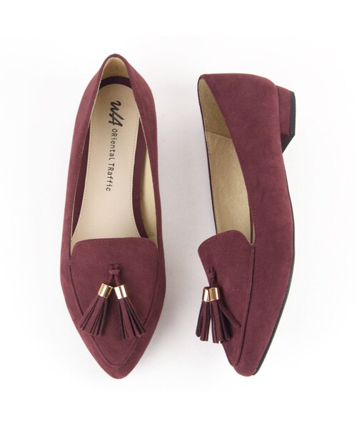 WA ORiental TRaffic（ダブルエーオリエンタルトラフィック）の「タッセルローファー（シューズ・レディース・ブラック/カーキ/レッド・33/34/35/36/37/38/39/40/41/42/43）」の3枚目の写真