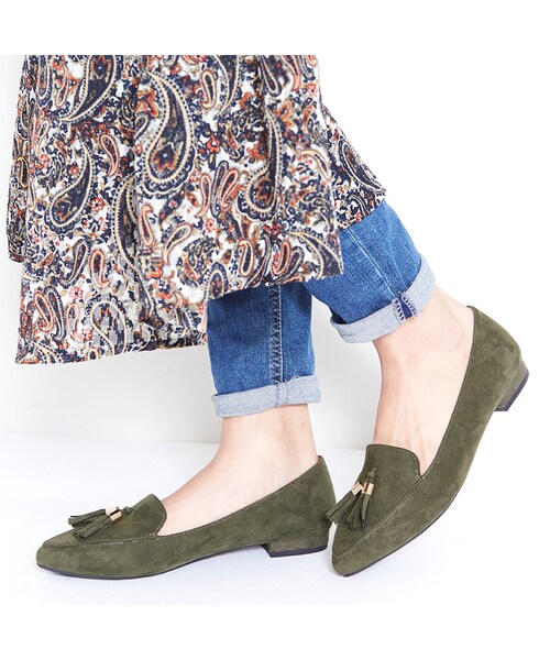 WA ORiental TRaffic（ダブルエーオリエンタルトラフィック）の「タッセルローファー（シューズ・レディース・ブラック/カーキ/レッド・33/34/35/36/37/38/39/40/41/42/43）」の12枚目の写真