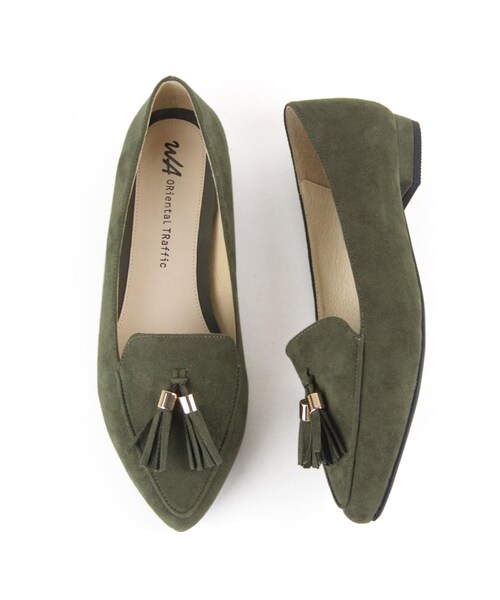 WA ORiental TRaffic（ダブルエーオリエンタルトラフィック）の「タッセルローファー（シューズ・レディース・ブラック/カーキ/レッド・33/34/35/36/37/38/39/40/41/42/43）」の2枚目の写真