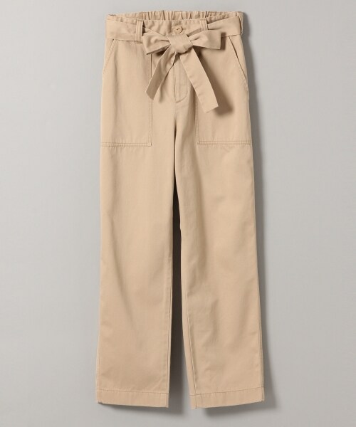 JEANASIS（ジーナシス）の「リボンツキベーカーパンツ（パンツ・ブラック()/ベージュ()/カーキ()）」の2枚目の写真