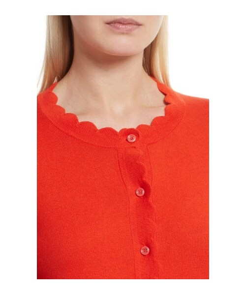 kate spade new york（ケイトスペード ニューヨーク）の「Women's Kate Spade New York Scallop Silk Blend Cardigan（カーディガン/ボレロ・レディース・Pink・XX-Small/X-Small）」の3枚目の写真