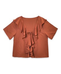 flower | lace up top ～レースアップトップ(Tシャツ/カットソー)