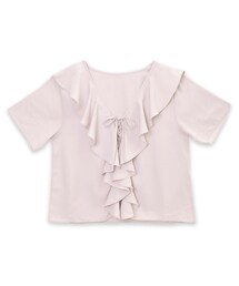 flower | lace up top ～レースアップトップ(Tシャツ/カットソー)