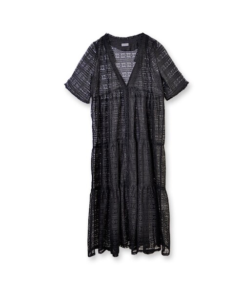 flower(フラワー)の「happy mood maxi onepiece~ハッピームードマキシワンピース(ワンピース・レディース・FREE)」の2枚目の写真