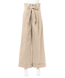 GRL | ウエストリボンハイウエストワイドパンツ(その他パンツ)