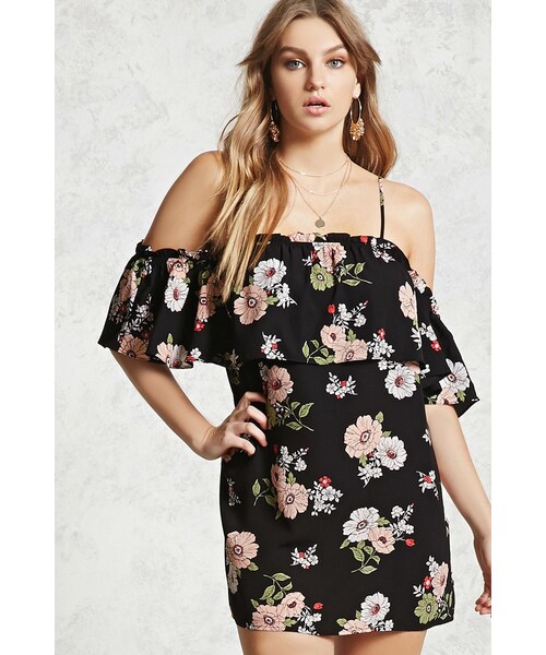 ウォールペーパープリントミニワンピース ヴィンテージ風ニットミニワンピース | 【FOREVER 21 JAPAN