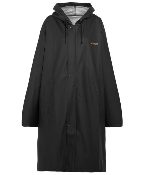 BalenciagaVETEMENTS Long Raincoat Black 17FW