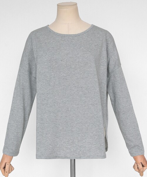 DHOLIC（ディーホリック）の「サイドスリットオーバーサイズTシャツ（Tシャツ/カットソー・レディース・FREE）」の3枚目の写真