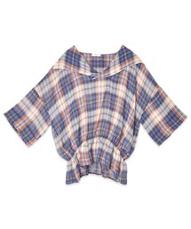 flower | peplum marine top～ﾍﾟﾌﾟﾗﾑﾏﾘﾝﾄｯﾌﾟ(Tシャツ/カットソー)