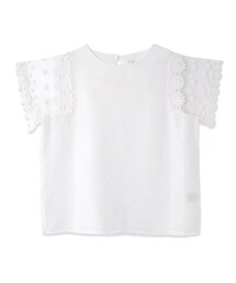 flower | wonder lace top～ﾜﾝﾀﾞｰﾚｰｽﾄｯﾌﾟ(Tシャツ/カットソー)