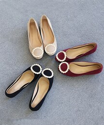 SOVOMALL |  ビジューリングフラットシューズ(ローファー)