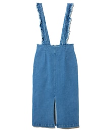 GRL | フリルストラップデニムジャンスカ(デニムスカート)