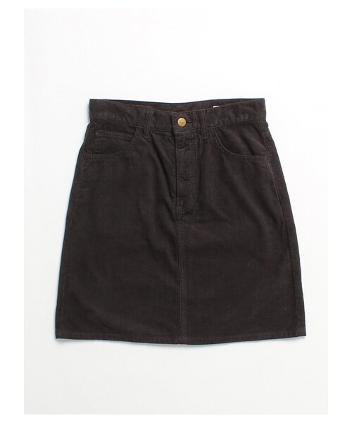 E hyphen world gallery(イーハイフンワールドギャラリー)の「CORDUROY SKIRT(スカート・チャコールグレー/ベージュ/オレンジ/ネイビー・S/M)」の7枚目の写真