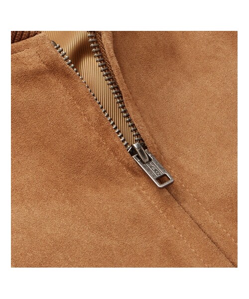 A.P.C. X Louis W. Ferris Suede Bomber Jacket in Brown for Men