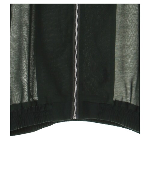 earth music&ecology(アースミュージックアンドエコロジー)の「ノーカラーブルゾン(ジャケット/アウター・アイボリー/ブラック/キャメル/グリーン・F)」の4枚目の写真