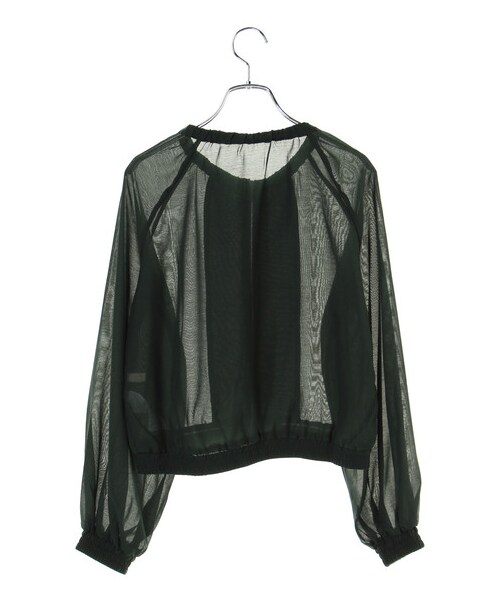 earth music&ecology(アースミュージックアンドエコロジー)の「ノーカラーブルゾン(ジャケット/アウター・アイボリー/ブラック/キャメル/グリーン・F)」の2枚目の写真