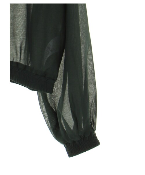 earth music&ecology(アースミュージックアンドエコロジー)の「ノーカラーブルゾン(ジャケット/アウター・アイボリー/ブラック/キャメル/グリーン・F)」の5枚目の写真