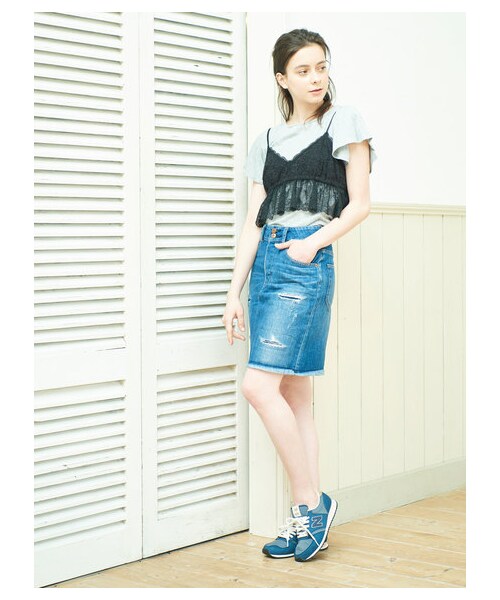 earth music&ecology（アースミュージックアンドエコロジー）の「New Balance CW420×earth スニーカー（シューズ・グレー/ネイビー・23cm/5cm/24cm）」の15枚目の写真