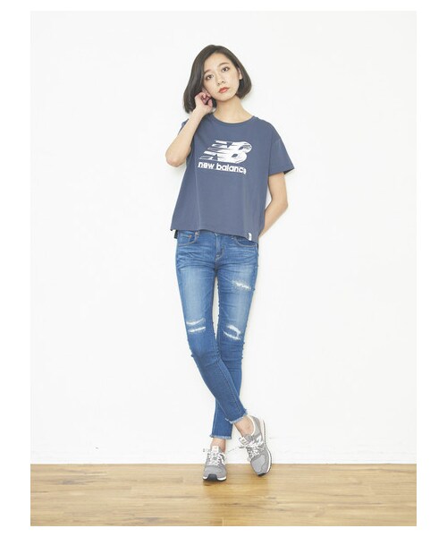 earth music&ecology（アースミュージックアンドエコロジー）の「New Balance CW420×earth スニーカー（シューズ・グレー/ネイビー・23cm/5cm/24cm）」の8枚目の写真