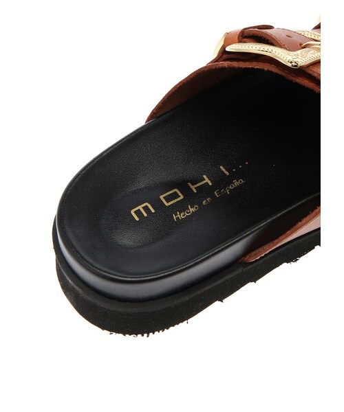 GARAGE OF GOOD CLOTHING（ガレージオブグッドクロージング）の「【Select item】MOHI ダブルバックルサンダル（シューズ・ブラック/キャメル・35/36/37/38）」の5枚目の写真