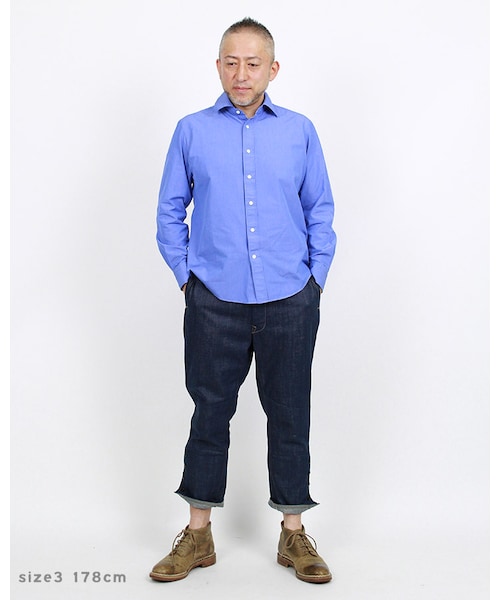 45R 45rpm フォーティファイブアール ストライプパフスリーブシャツ 45R（フォーティファイブアール）の「スビン三子レギュラー