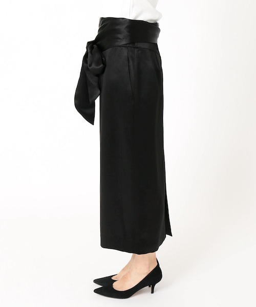 タグ付き　イエナ　IENA LA BOUCLE BIGリボン膝下スカート IENA（イエナ）の「《予約》IENA LA BOUCLE SATIN BIGリボン