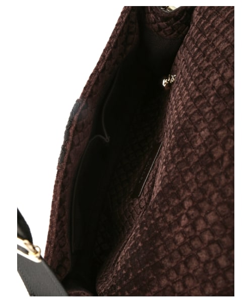 SNIDEL（スナイデル）の「ミドルショルダーバッグ（ショルダーバッグ・レディース・BRW/BLK・F）」の6枚目の写真