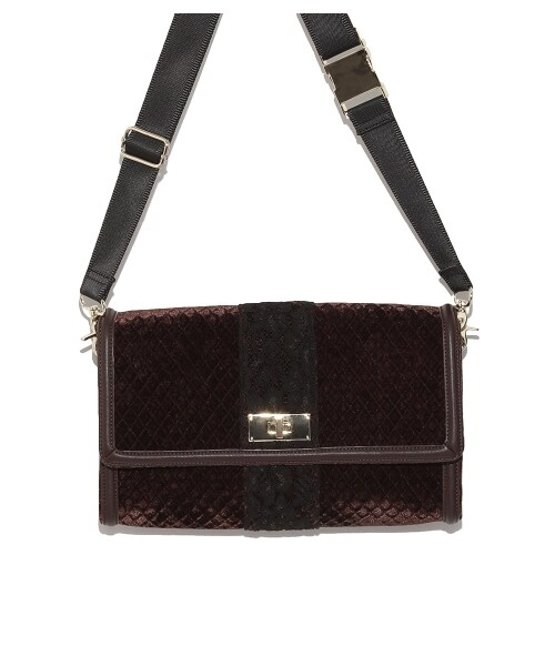 SNIDEL（スナイデル）の「ミドルショルダーバッグ（ショルダーバッグ・レディース・BRW/BLK・F）」の3枚目の写真