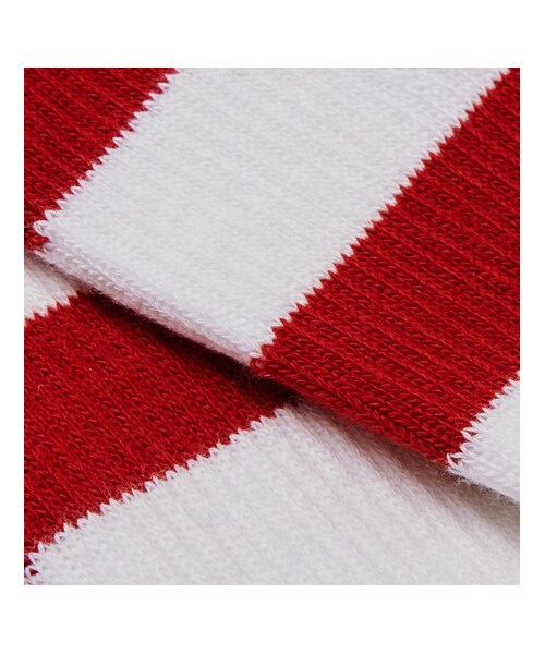 VETEMENTS(ヴェトモン)の「Vetements + Reebok Ribbed Striped Cotton-Blend Socks(ソックス/靴下・メンズ・White・39-42/43-46)」の2枚目の写真